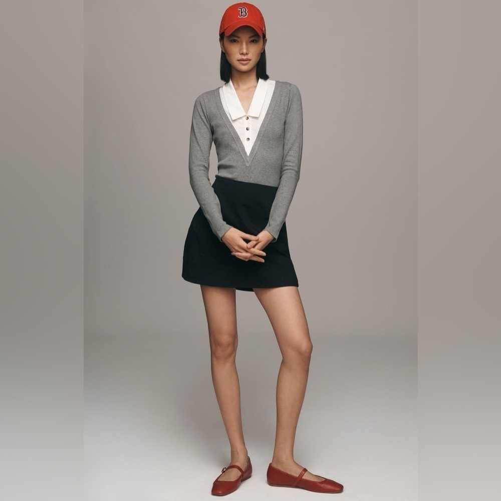 NWT Size L - Anthropologie Pilcro Collared Bodysuit